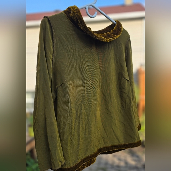 White Stuff Gold Velvety Pullover Top,UK Size 12, US Size 8. Good Condition - Picture 10 of 12